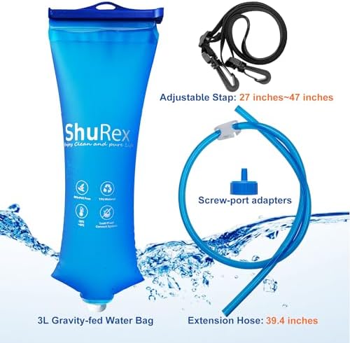 3L Gravity-Fed Water Bag for Sawyer Water Filtration System - Image 2