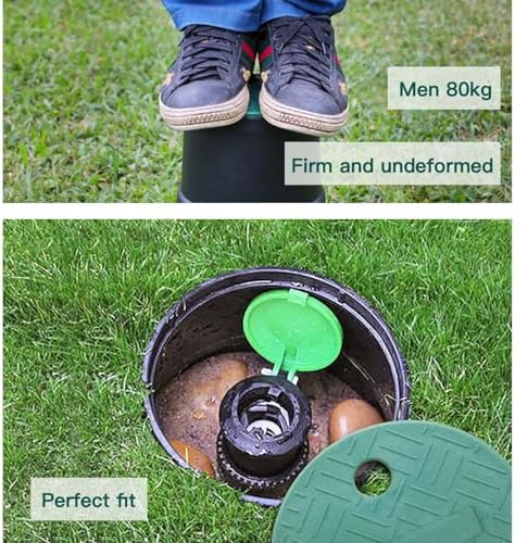 4 Pcs Sprinkler Valve Box Cover, 5.5" OD 6" Valve Box Cover Lid for Sprinkler Irrigation System, Valve Box Cover Lid for Outdoor Sprinkler Irrigation Control Water System Lawn (6 inch) - Image 5