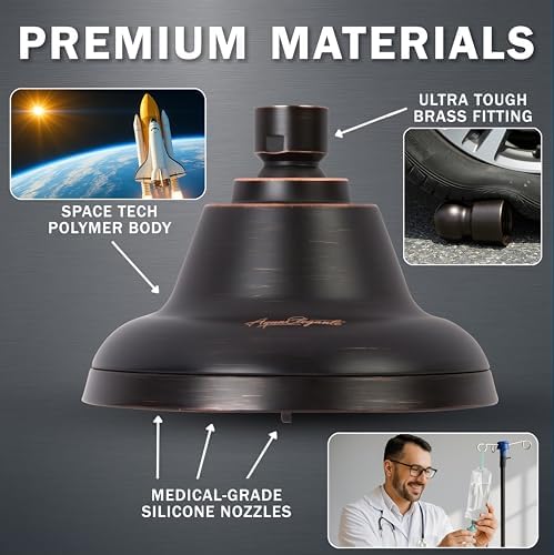 Aqua Elegante Massage Shower Head With Mist - 2.5 GPM - Oil-Rubbed Bronze - Image 4