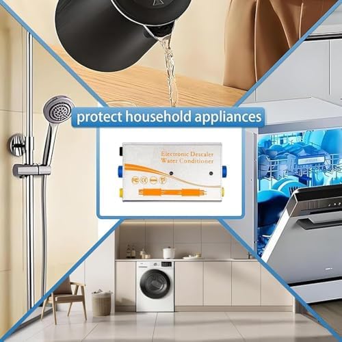 Electronic Water Descaler System, Whole House Water Softener Alternative, No Salt, Limescale Prevention (Sliver) - Image 3