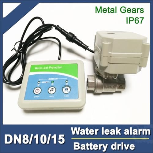 Water Leak Controller with Stainless Dn8/10/15 Electric Valve Shut off Water Automatically Smart Home Alarm Dc3v - Image 2