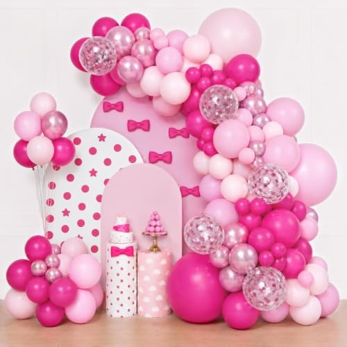 Amandir 153 Pcs Pink Balloon Arch Garland Kit Different Sizes by Amandir