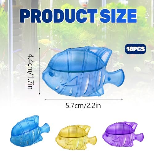 18 Pcs Humidifier Fish, Humidifier Cleaning Fish, Purifie Water, 3 Colors - Image 2