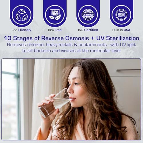 Crystal Quest Thunder Reverse Osmosis Water Filter System - 13 Stages Ultrafiltration- Under Sink Reverse Osmosis - Complete Installation Kit - 100 GPD RO Water Filtration System (with Pump) - Image 3