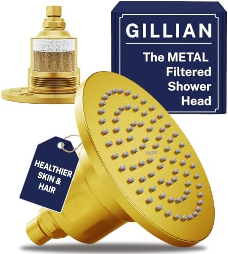 HammerHead Metal Filtered Shower Head High Pressure Removes Chlorine by HammerHeadShowers