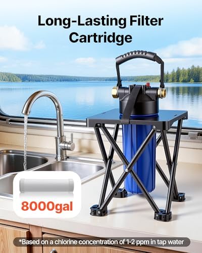 VEVOR RV Water Filter System, 5-Micron Premium RV Water Filtration System Replacement with Cartridge and Mounting Bracket for RVs & Campers, Reduces Sediment, Chlorine, Heavy Metals, Odors and More - Image 4