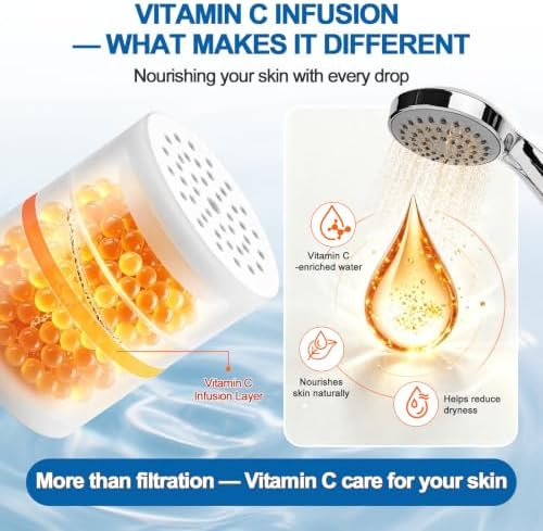 4 Pack 15 Stage Shower Filter Replacement Cartridge Filter with Vitamin C Shower Head Replacement for Hard Water by Cenipar - Image 3