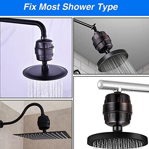 Oil-Rubbed Bronze Shower Head Filter - 15 Stages, for Hard Water - Image 5