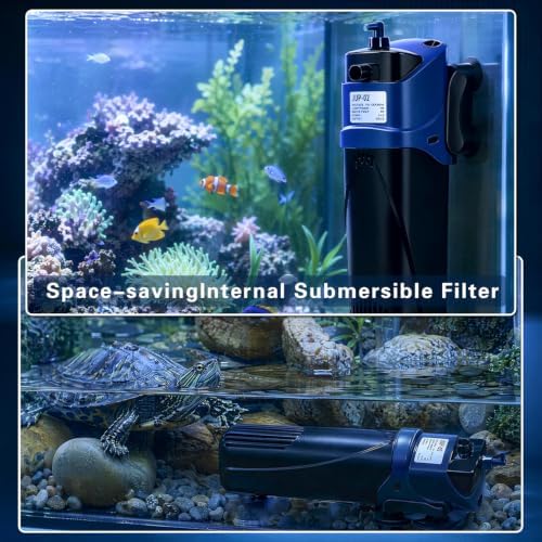 COOSPIDER Fish Tank Filter U-V Submersible Aquarium Filter 132GPH - Image 5