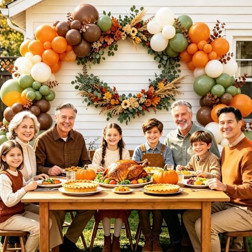 Green Fall Balloon Arch Kit for Autumn Thanksgiving Party Decorations - Image 4