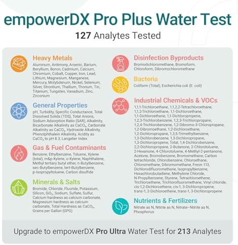 empowerDX Pro Plus Water Test | All Drinking Water | 125+ Parameters Tested Like Lead, Heavy Metals, Chemicals, Bacteria | At-Home Kit | EPA & NELAP Certified | Results in 5 Days - Image 3