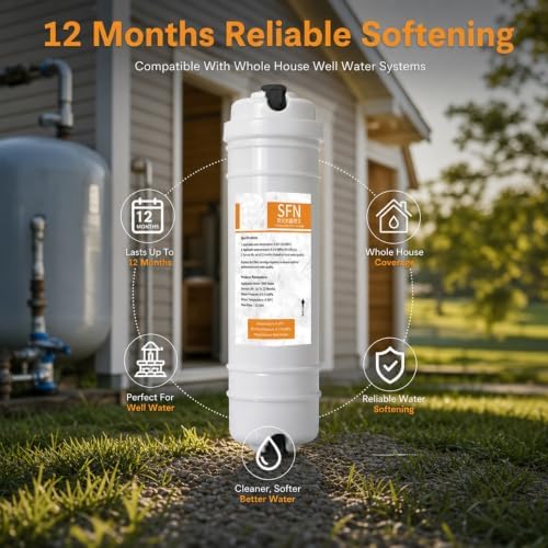 2-pack, Water Softener Filter Cartridges, 10-inch With 1/4-inch Quick Connector And Adapter, Cation Exchange Resin, Removes Calcium And Magnesium Ions - Image 5