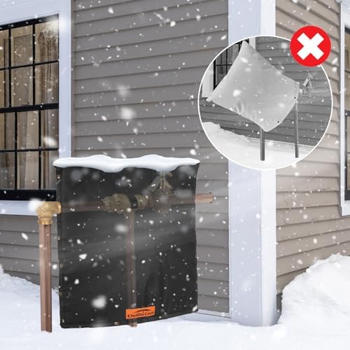 36" W x 36" H Insulated Backflow Preventer Pipe Cover, Black - Image 5
