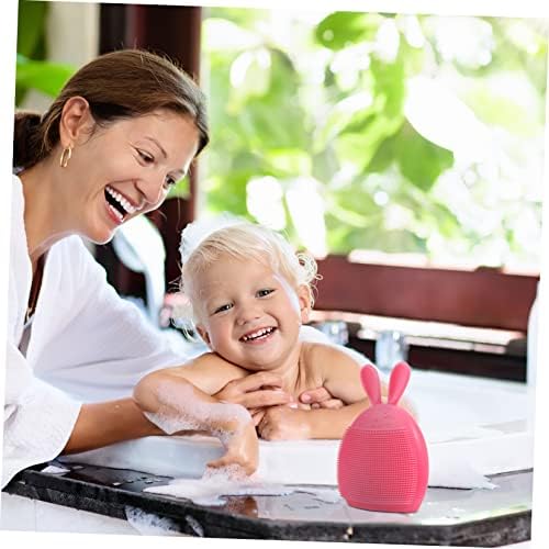 3Pcs Silicone Baby Boy Girl Shower Brush, Gentle Cleansing Face Scrubber - Image 4
