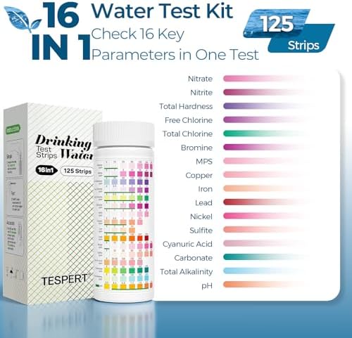 TESPERT 16in1 Water Test Kit 125ct, Lead Water Tester for Drinking Water - Image 2