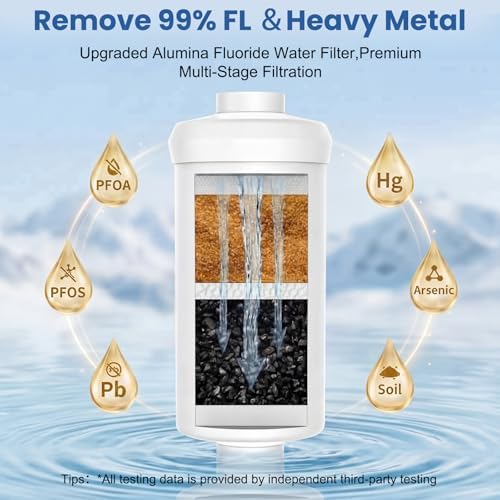 Upgraded Stainless Steel Gravity Water Filter System,2.95 Gallon 6-Stage Countertop Filtration with 4 Filters for Home Kitchen & Outdoor Use,No Electricity Required - Image 5
