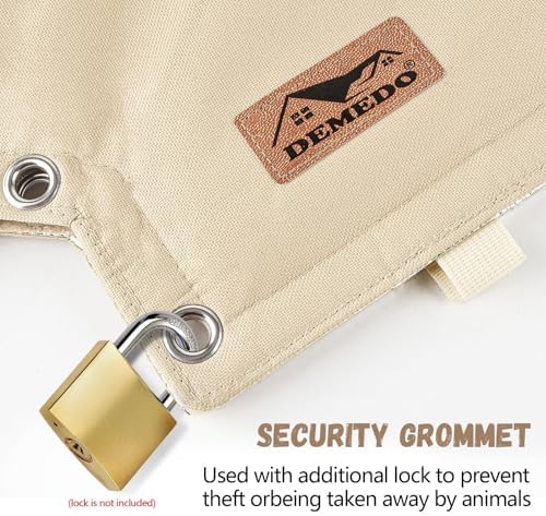 Backflow Preventer Insulation Cover - Backflow Pressure Vacuum Breaker Cover - Insulated Backflow Cover Pouch for Irrigation Back Flow Sprinkler Valves in Winter or Sun Exposure (13”W x 12”H, Sand) - Image 4