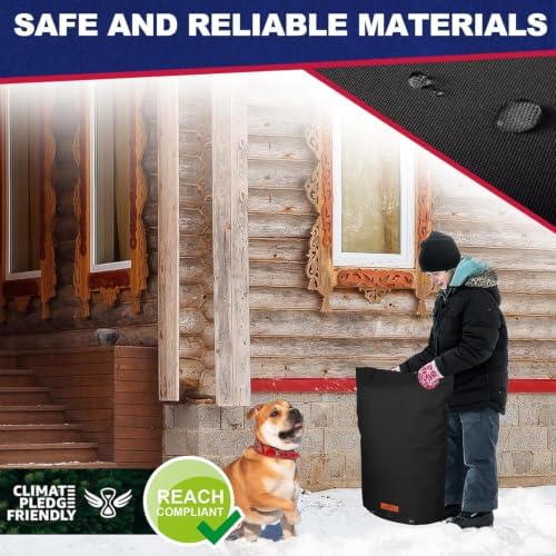 24"x36" Insulated Backflow Cover, Black, 7-Layer - Image 6