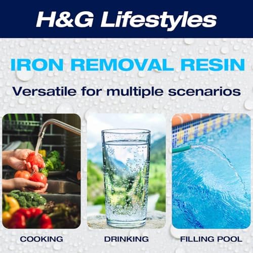 H&G Lifestyles 4L Iron Removal Resin for Iron Water Filter - Image 4