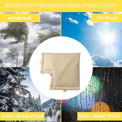 Water Meter Insulation, Winter Backflow Preventer Insulation Cover, Watering Equipment Winter Insulation Cover Pouch, Winter Freeze Protection for Valves, Meter, Controller - Image 4