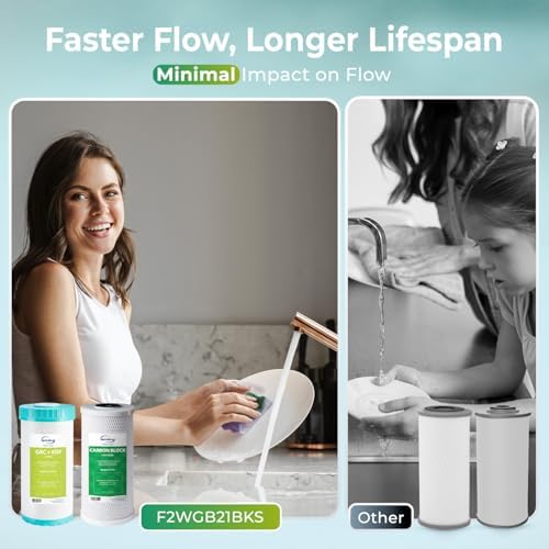 iSpring F2WGB21BKS 2-Stage Whole House Water Filter Set for WGB21B-KS - Image 5