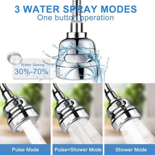 Kitchen Faucet Sprayer Attachment, Movable Faucet Extender - Image 2