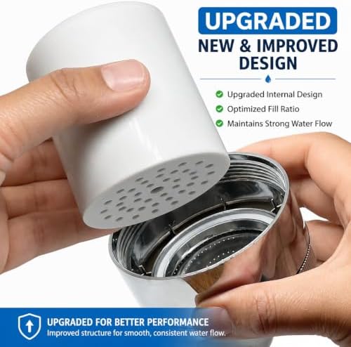 Casaheal 15 Stage Shower Filter Replacement Cartridge 4 Pack for Hard Water - Image 2
