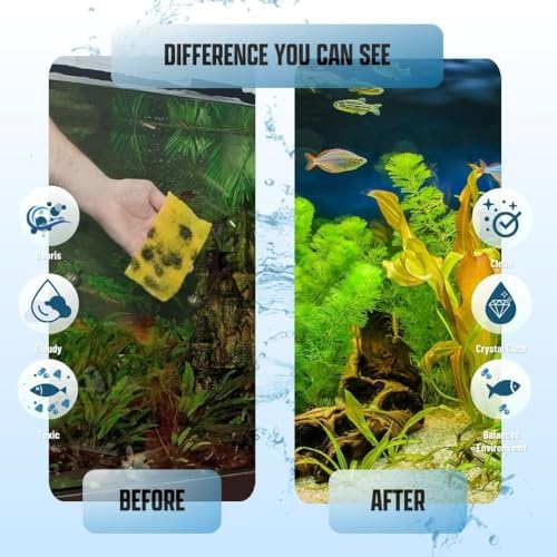 Premium Aquarium Filter Media Pad - Cut-to-Fit Roll, Fresh and Saltwater Safe, Blue & Dye-Free Options, Made in USA (12 ft, Blue) - Image 5