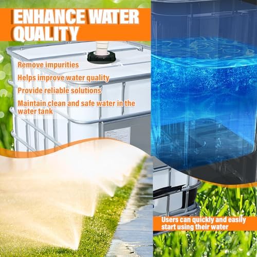 2 Pcs IBC Lid Filter Nylon Screen for Water Tank Rain Barrel Plastic - Image 5
