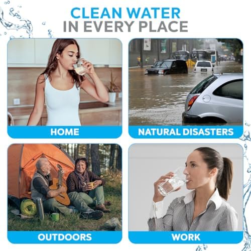 Clearbrook Water Filter 12L, Portable Gravity-Fed System, No Electricity Needed, for Travel, Camping, and Emergency Use, Includes 2 Filters, Serves 3 People, 1.5-Gallon Capacity - Image 5