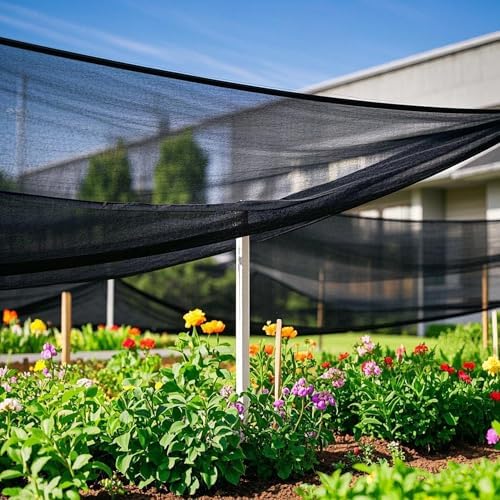 winemana 70% Black Shade Cloth, 3.3 x 10 FT Garden Mesh Tarp for Plants - Image 7