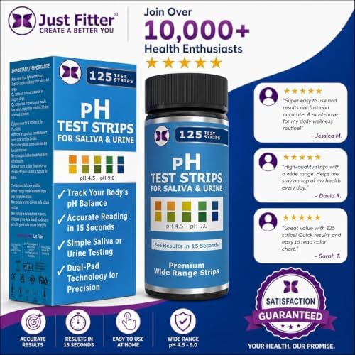 pH Test Strips for Testing Alkaline and Acid Levels in The Body. Track & Monitor Your pH Level Using Saliva and Urine. pH Tester for Highly Accurate Results in Seconds. - Image 3