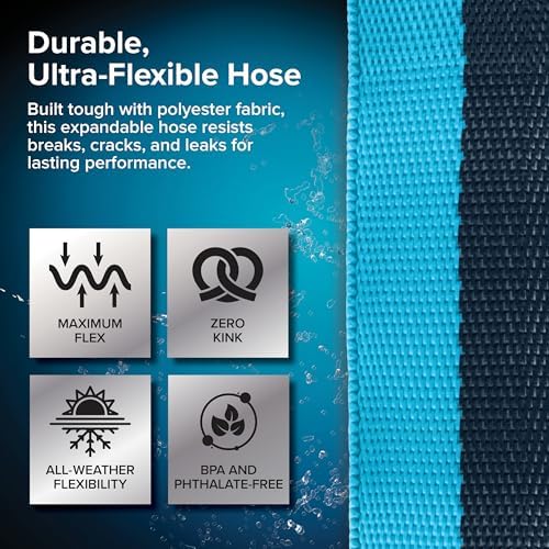 Camco EvoFlex2 50-ft Drinking Water Hose - RV Drinking Water Hose Reinforced with Fabric & Ultra Lightweight - Contains No_Lead, No_BPA & No_Phthalate - Abrasion Resistant (22579) (Pack of 3) - Image 5