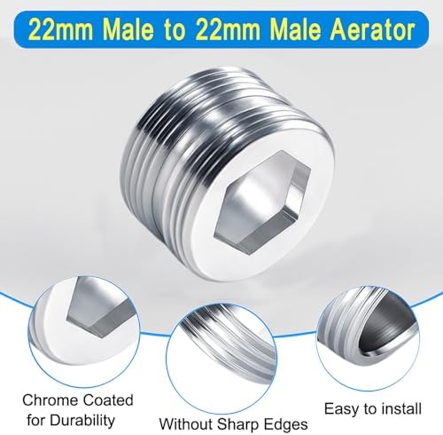 Faucet Aerator Adapter, 55/64" Male to 55/64" Male (M22-M22) - Image 5