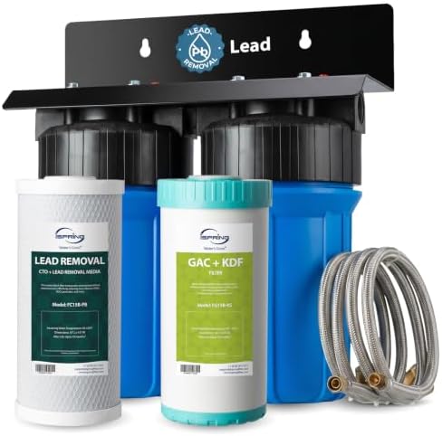 iSpring US21B-CPB 2-Stage Lead Removal Under Sink Water Filtration System by iSpring