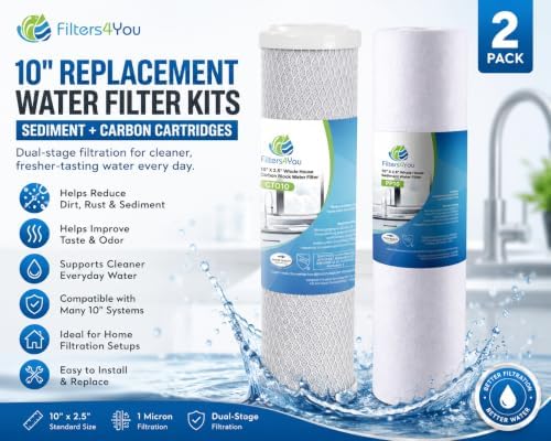 CFS Reverse Osmosis Filter Replacement Kit, Sediment & Carbon, 2 Sets - Image 2
