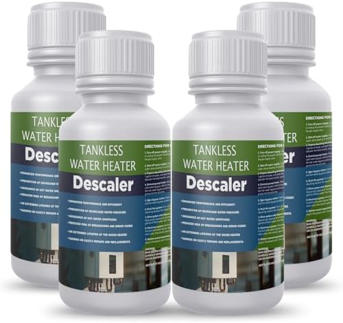 4-Pack Tankless Water Heater Descaler - Removes Limescale by Unknown