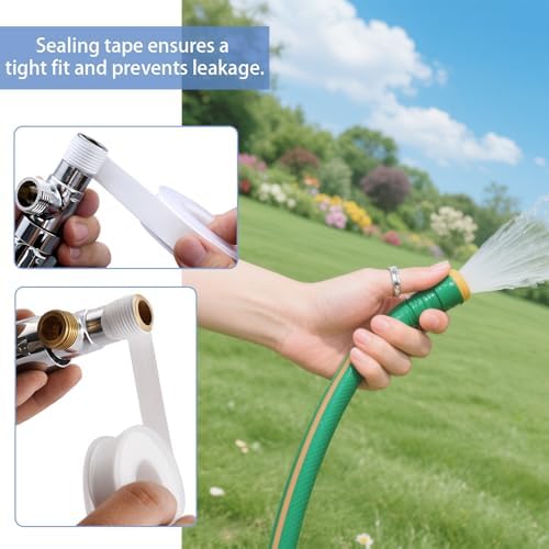 12 pcs Faucet Adapter Kit, CNYMANY Kitchen Aerator Adapter Set Male Female Sink Faucet Adapter Connecting Garden Hose Water Filter Standard Hose via Diverter - Image 7