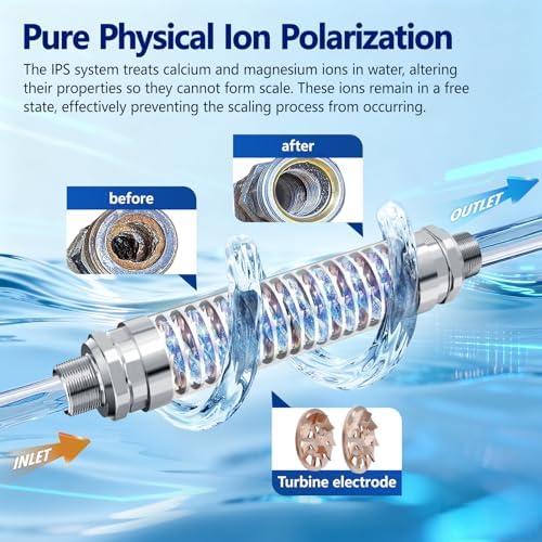 Scale Water Softener System,Salt-Free Water Descaler Whole House - Image 2