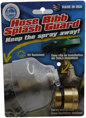 Hose Bibb Cover & Brass Anti-Siphon Backflow Preventer Combo by SplashGuppie