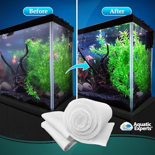 Aquarium Filter Floss for Fish Tank Filters - FilterFirst Aquarium Filter Pad - Media Roll for Crystal Clear Water, Aquatic Experts, 3/4" - 1" Thick (12 Inch Wide, Value Pack) - Image 4