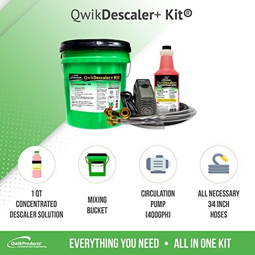 QwikDescaler+ Concentrated Tankless Water Heater Descaler Solution (Kit) - Image 2