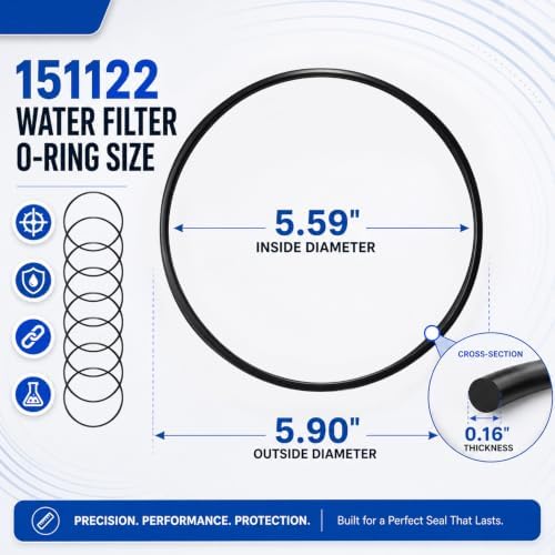 8 Pcs 151122 O-ring Big Blue Water Filter Housing Replacement Seal - Image 2