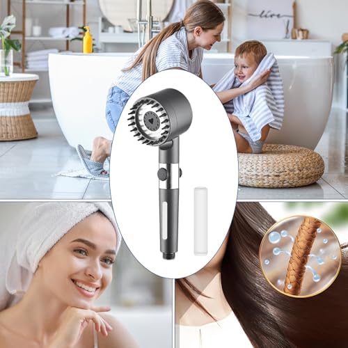 Multi-Stage Shower Filter Replacement Compatible with PWERAN Shower Filter for Fitespot shower filter For Handheld Shower Head, 3 Pack - Image 4