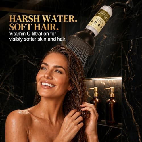 Premium Vitamin C Shower Filter for Hair and Skin - High Output Chlorine Remover & Water Filtration - Reduces Dry Itchy Skin & Frizzy Brittle Hair - Universal Fit (Unscented Bliss) - Image 2