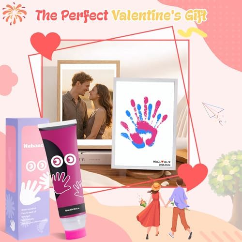 Baby Hand and Footprint Paint, Sponge Head, Baby Safe Paint, Hot Pink - Image 6
