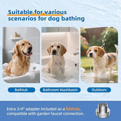 Hibbent cUPC Certified All Metal Dog Sprayer Attachment Set, Chrome - Image 5