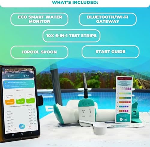iopool Smart Water Monitor - Works for Chlorine & Bromine Pools, Hot Tubs, & Swim Spas - Gives Precise Dosage recommendations. - Image 4