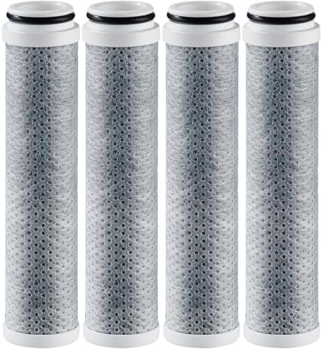 Cobbe 4 Pack Replacement Filters for Handheld Shower Head - Filters Over 99% Of Chlorine - Water Softener Filters Beads for Hard Water by Cobbe