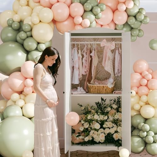 Sage Green Balloon Arch Kit for Baby Shower Bridal Shower Decorations - Image 3